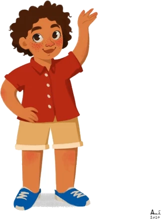 Personnage garçon du magazine Petit Péyi